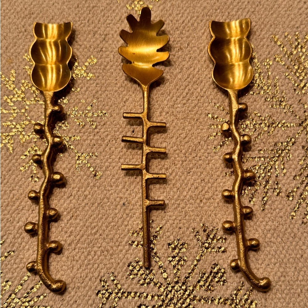 Gold Decorative Spoons Set